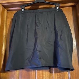 Black Swim Skirt. Side slits. 22